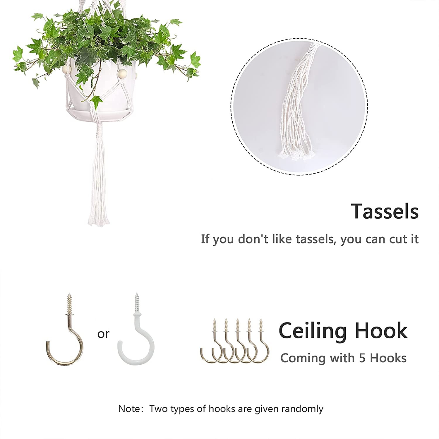 Plant Hangers, 3 Packs with (no Hooks) - e4cents