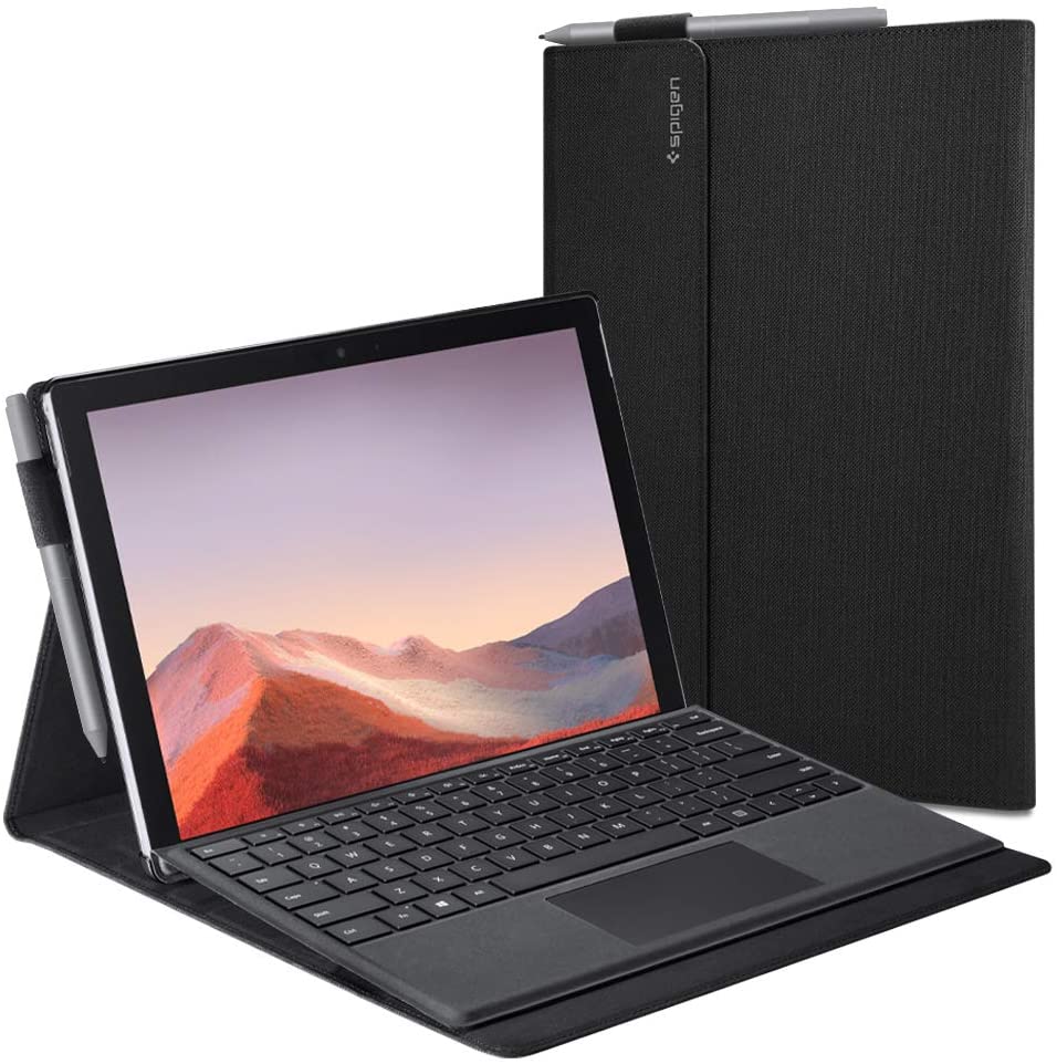 Spigen Stand Folio Designed for Surface Pro 7 Plus/Surface Pro 7 / Surface Pro 6 Case (2021/2019/2018) - Black - e4cents
