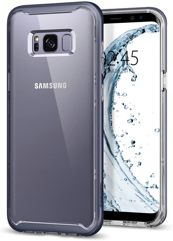 Spigen Neo Hybrid Crystal Galaxy S8 Plus Designed for Samsung Galaxy S8 Plus Case  - Orchid Gray. - e4cents