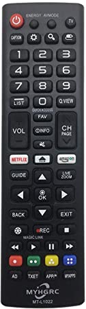 FREE  MYHGRC New Replacement tv Remote Control MT-L022.