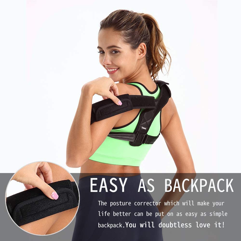BIEWOOS - Back Posture Corrector Clavicle Support Brace for Women & MenFigure (MEDIUM SIZE). - e4cents
