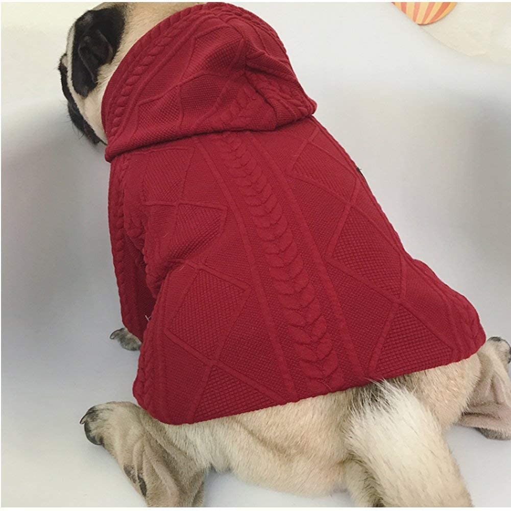 Meioro Zipper Hooded Dog Sweater Pet Clothes Dog Cat Clothes Cute Pet Clothing. - e4cents