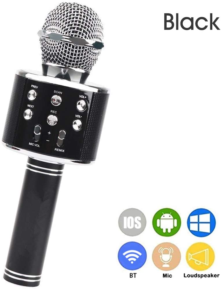 Wireless Karaoke Microphone WS-858 Handheld Cellphone Karaoke Player BT Microphone - e4cents