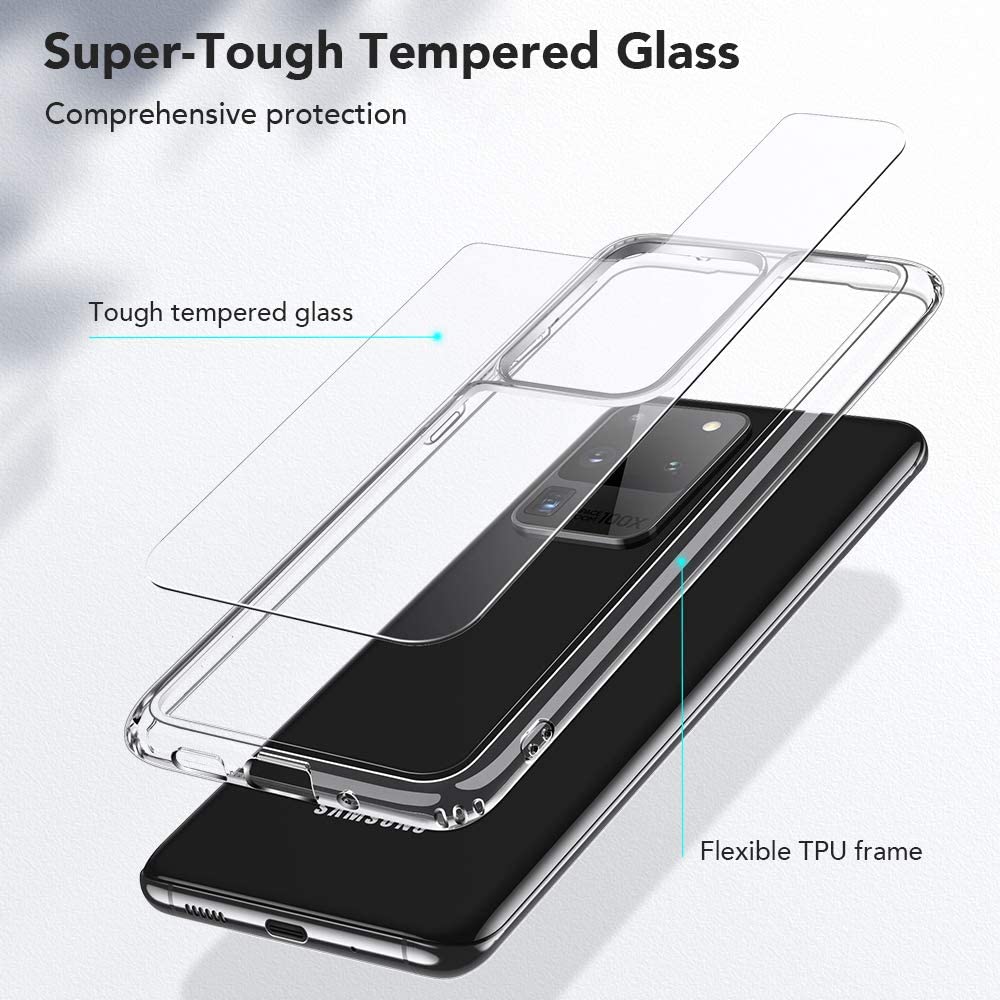 ESR Glass Case for Samsung S20 Ultra/S20 Ultra 5G – Clear - e4cents