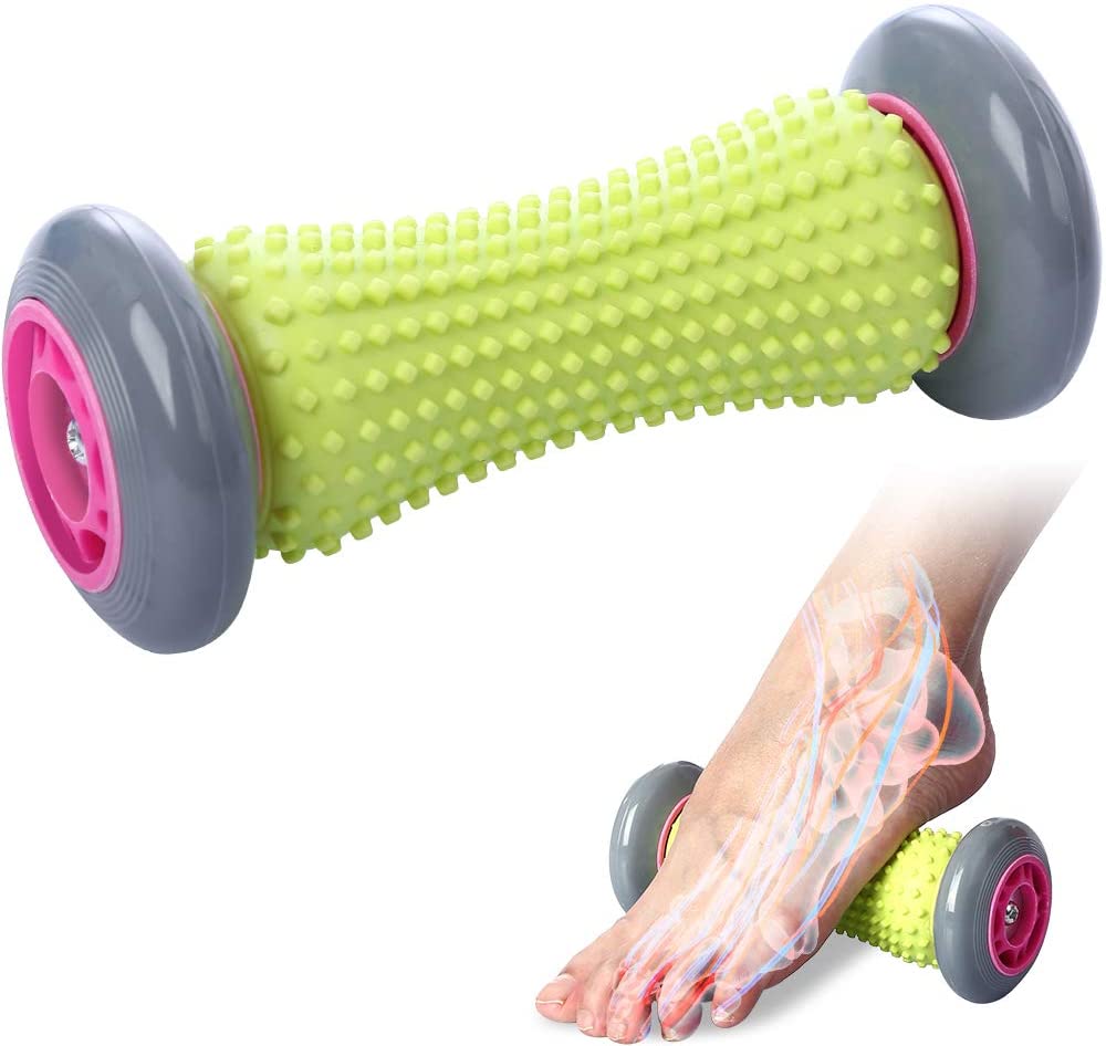 Foot Massage Roller Relief Plantar Fasciitis Roller Reflexology Massager for Deep Tissue Acupressure Reflexology Relax Shoulder Foot Back Leg Hand - e4cents