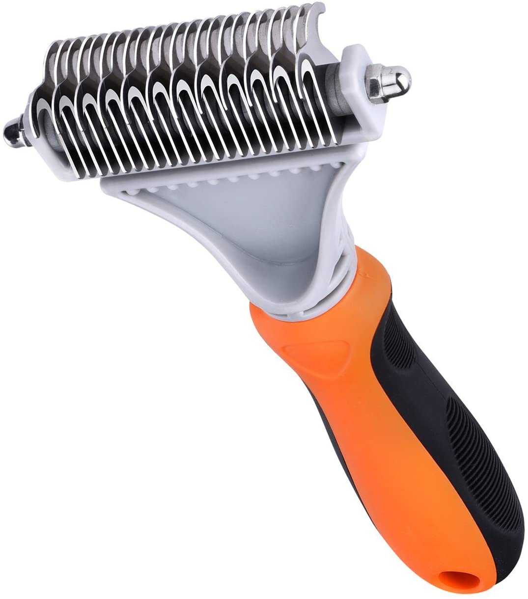 Pet Dematting Comb, Double Sided Grooming Brush Tool for Dogs & Cats - e4cents