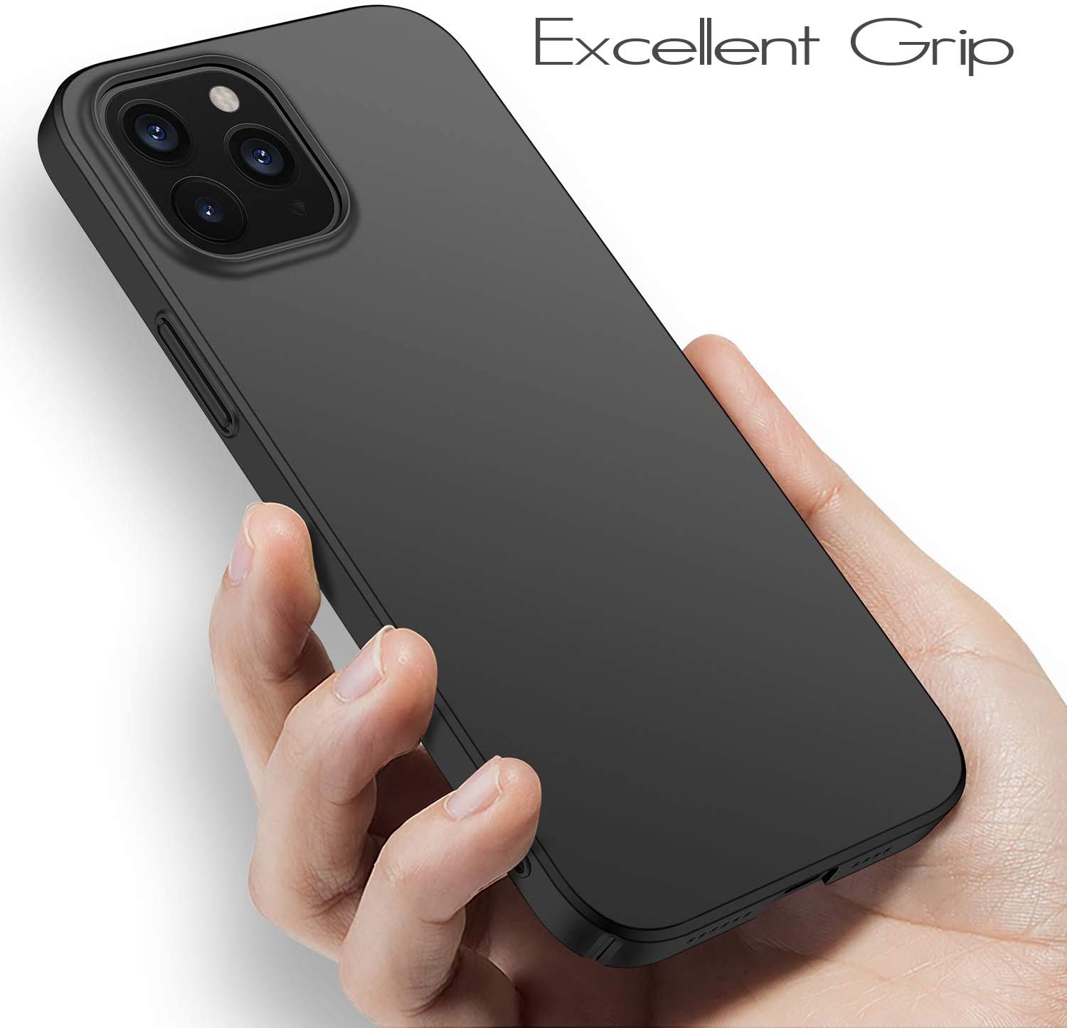 FREE - Anccer for iPhone 12 Case - Black.