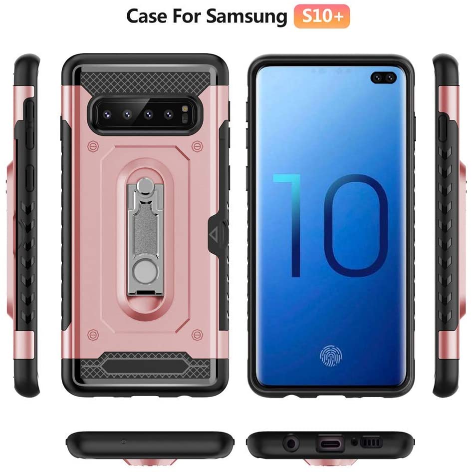 Asuwish Phone Case for Samsung Galaxy S10  - Rose Gold. - e4cents