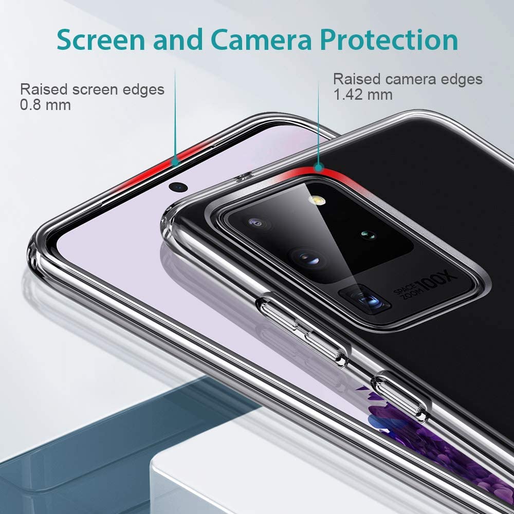 ESR Metal Kickstand Case for Samsung Galaxy S20 Ultra (2020) - Clear - e4cents