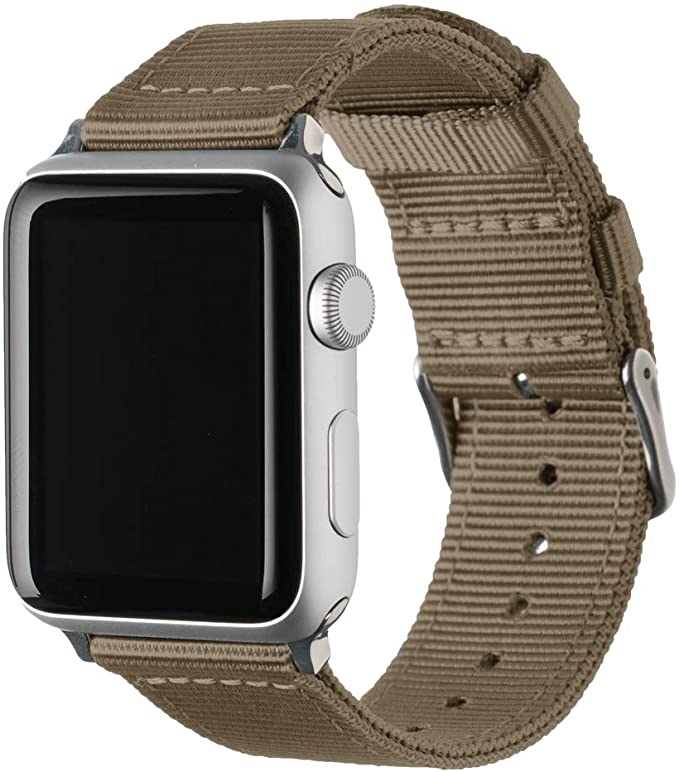 Premium Nylon Replacement Bands for Apple Watch  - KHAKI GREEN - e4cents