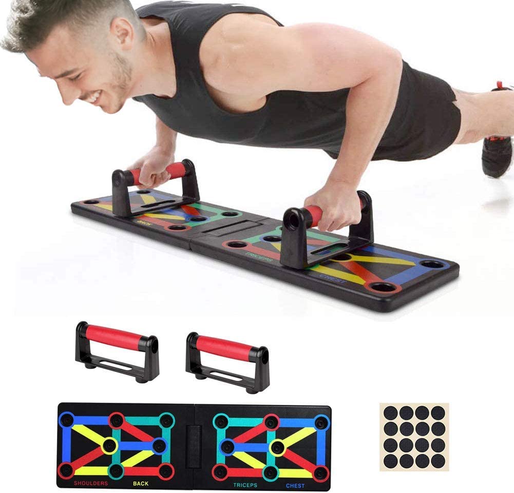 12 in 1 Push Up Rack Training Board ABS Abdominal Muscle Trainer Sports for Home and gyms. - e4cents