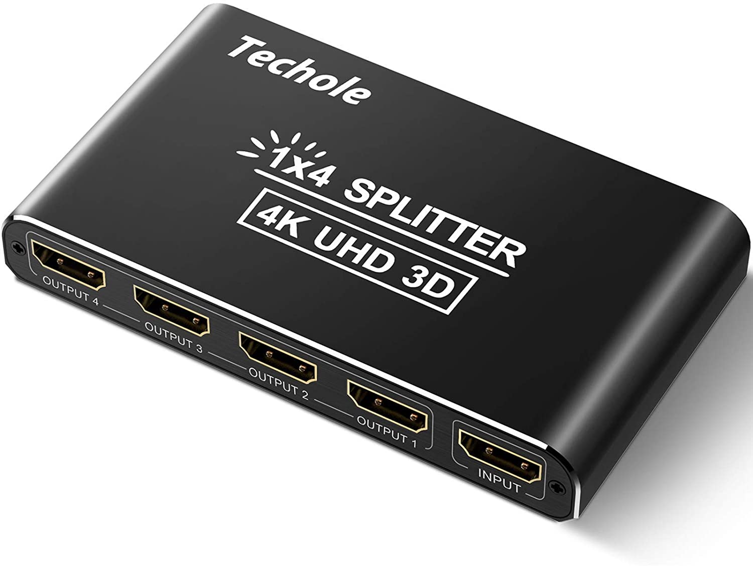 HDMI Splitter 1 in 4 Out - Techole 4K Aluminum Ver1.4 HDCP. - e4cents