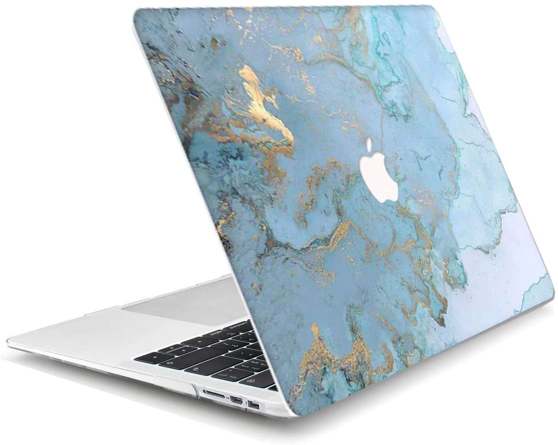 Blue Maeble mix -  MacBook Air 13 inch Case 2009 - 2017 Release. Hard case only - e4cents