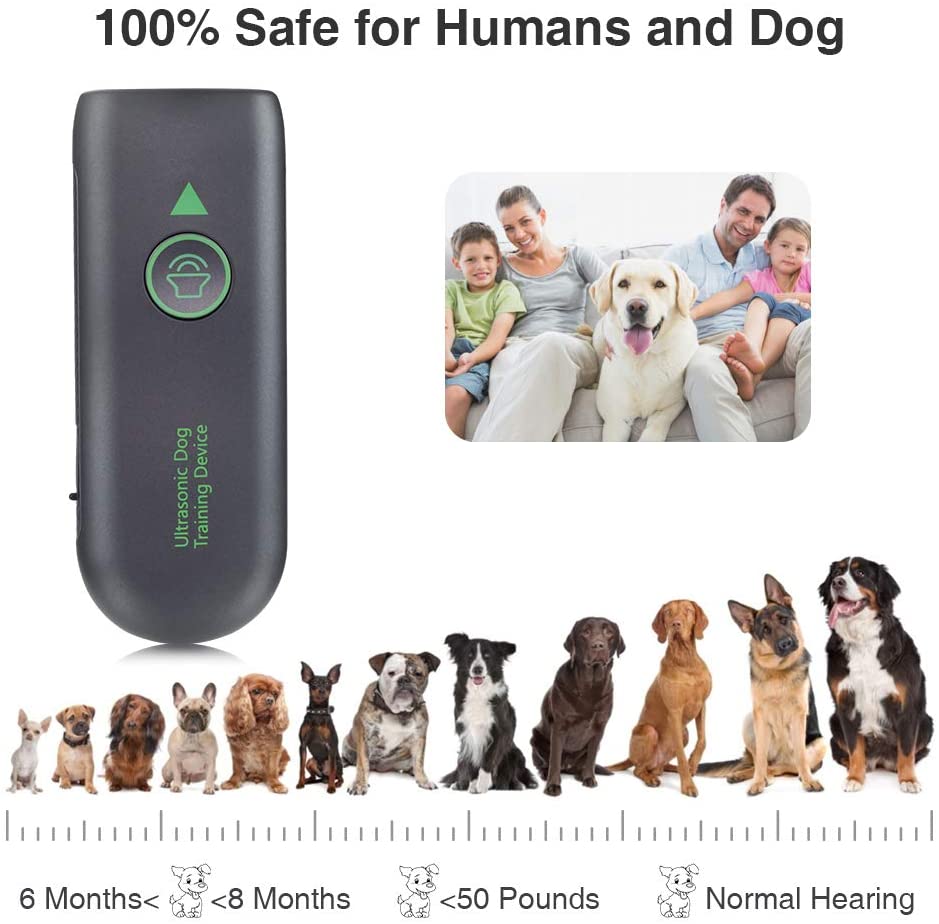 Anti Barking Device, Bark Control Devices, Handheld Barking Dog Deterrent of 16.4FT with LED Indicate Anti-bark Device for Dogs Behavior Training & Barking Control. - e4cents
