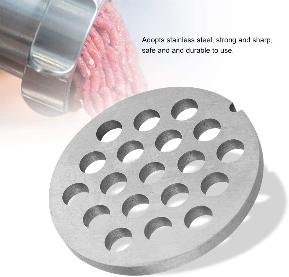Wifehelper Meat Grinder Crusher Mincer Plate Disc Knife 5/7mm Hole Professional Replacement Part for Noodles Grinding Machine Alloy Material(3 pcs) - e4cents
