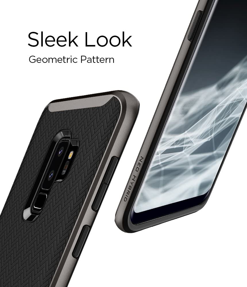 Spigen Neo Hybrid Works with Samsung Galaxy S9 Plus Case (2018) - Gunmetal - e4cents