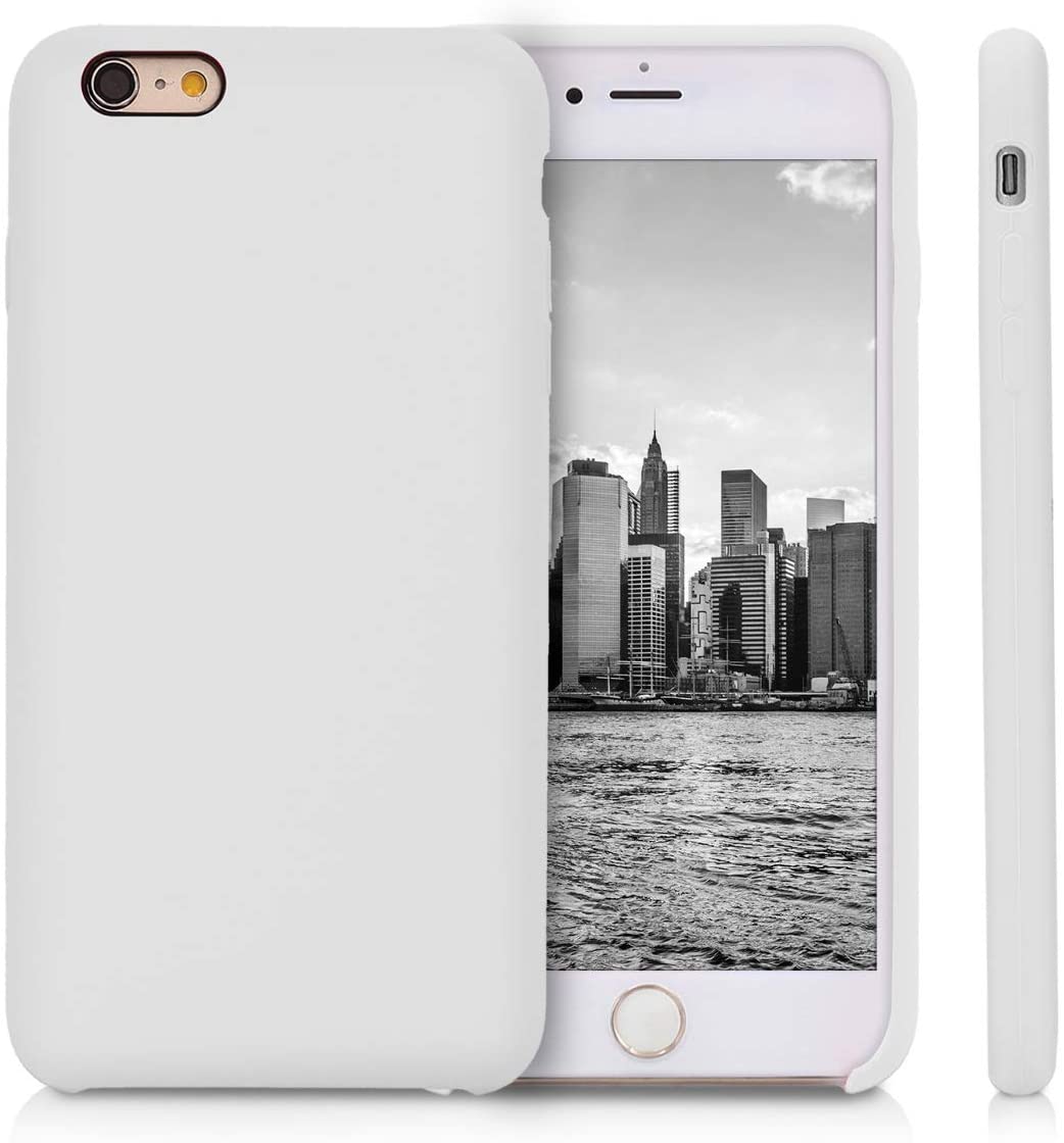 kwmobile TPU Silicone Case Compatible with Apple iPhone 6 / 6S - Case Slim Protective Phone Cover with Soft Finish - White - e4cents