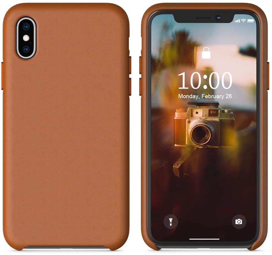 SURPHY Leather Case Compatible with iPhone X iPhone Xs Case - e4cents