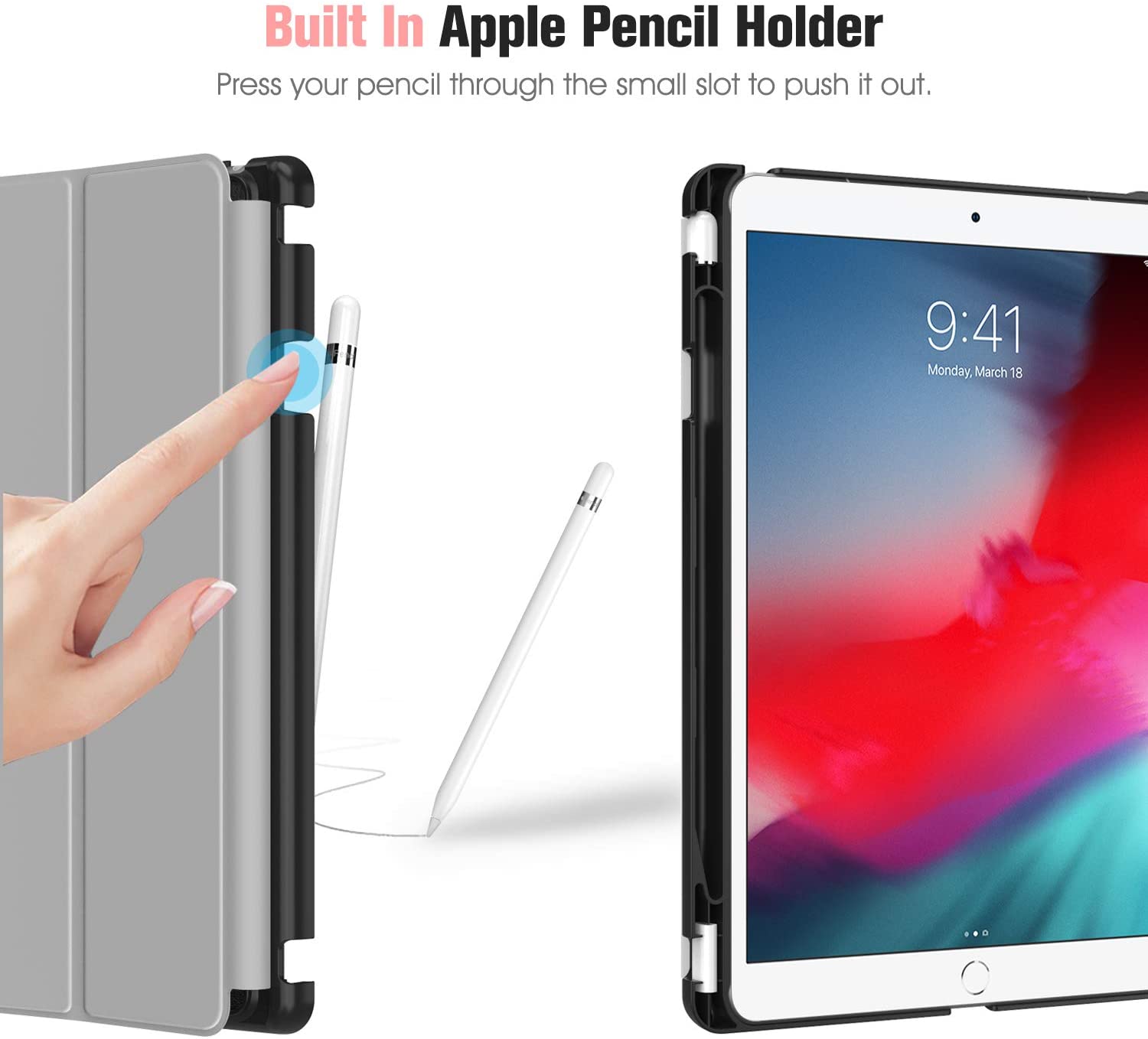 iPad 9.7 Case 2018 iPad 6th Generation Case / 2017 iPad 5th Generation Case with Pencil Holder. - e4cents