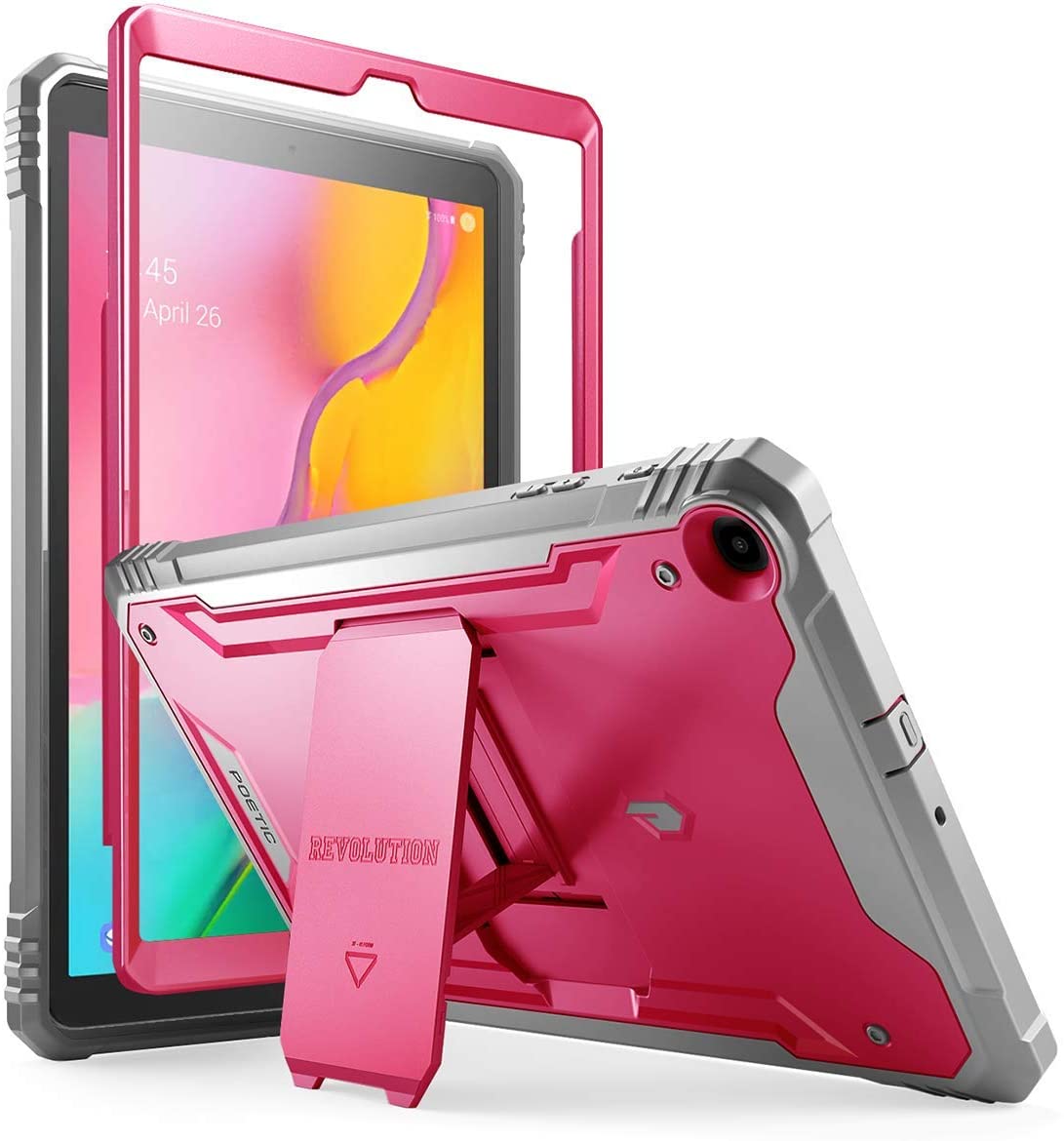 Galaxy Tab A 10.1 2019 Rugged Case with Kickstand, SM-T510/T515, Poetic Full Body Shockproof Cover. - e4cents