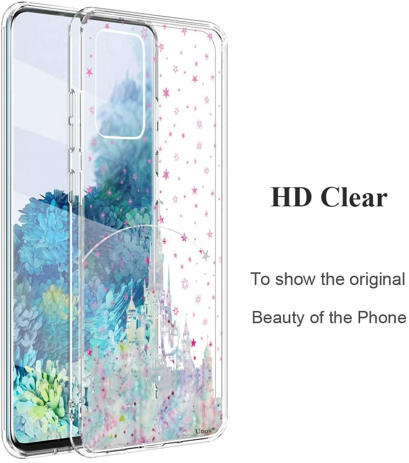 Slim Embossed Pattern Protective Back Cover for Samsung Galaxy S20 5G 6.2in (Watercolor Castle) - e4cents
