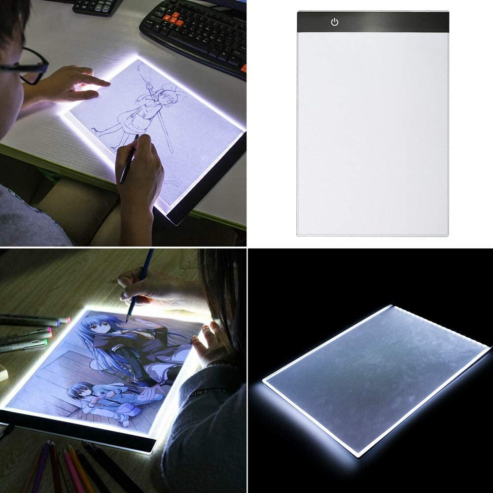 USB Power A4 LED Light Box Tracer, ORZIZRO 5D Diamond Painting Light Board with Three Levels Adjustable Brightness - e4cents