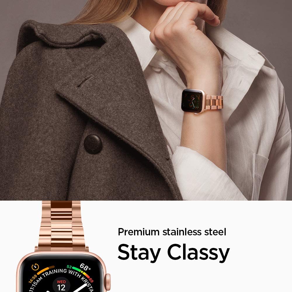 Spigen Modern Fit Designed for Apple Watch Band for 38mm/40mm Series 6/SE/5/4/3/2/1 - Rose Gold - e4cents