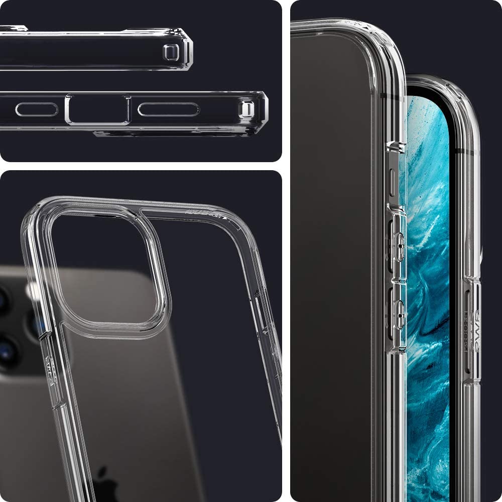 Spigen Ultra Hybrid Designed for iPhone 12 Pro Max Case (2020) - Crystal Clear. - e4cents