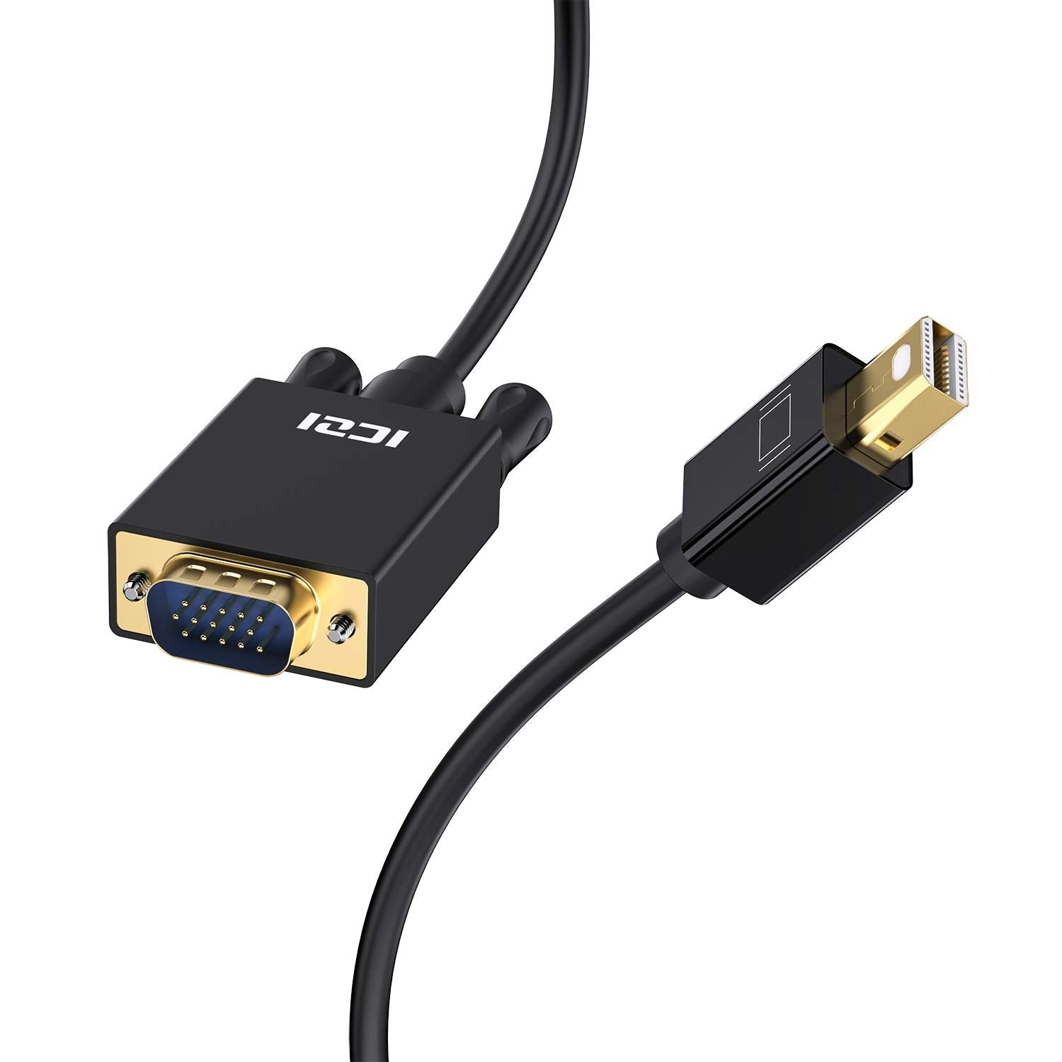 Mini DP to VGA Cable, ICZI Gold-Plated 1080P Mini DisplayPort (Thunderbolt 2 Port Compatible) to VG - e4cents