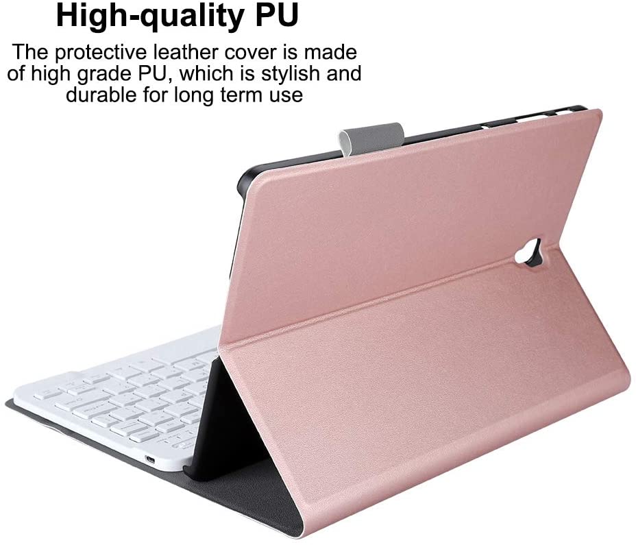 Wireless Keyboard Case for 10.1'' Samsung Tablet S4, Tab A,10.5 T830/T835 Bluetooth Detachable Keyboard Magnetic Folio with Screen Protector & Stylus Holder(Rose Gold) - e4cents