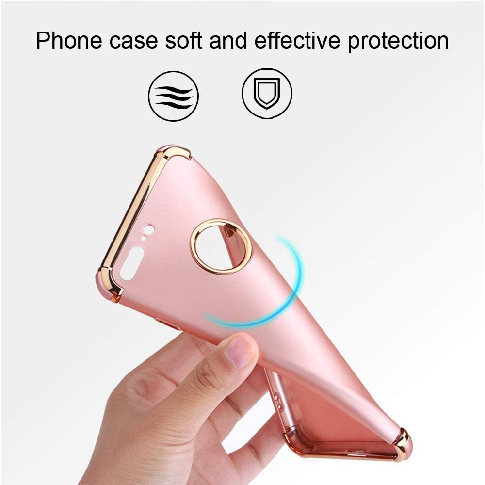 Chengming Compatible with iPhone Non Slip Coated Case (iPhone X/XS, Rose Gold) - e4cents