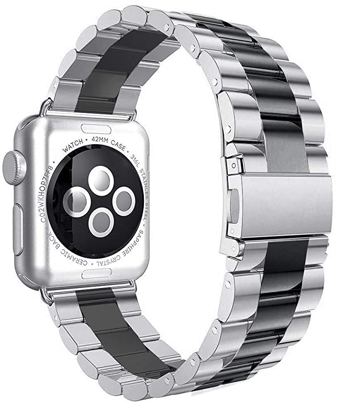 stainless steel band for apple watch Compatible with Apple Watch Band 38mm 40mm 42mm 44mm Series1 Series2 Series3 Series4 - e4cents