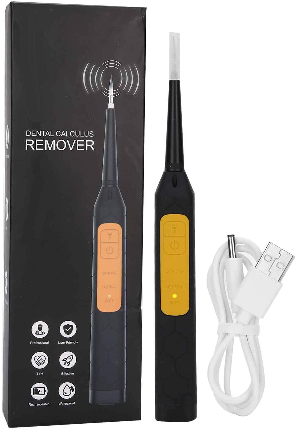 Electric Dental Calculus Remover and Teeth Cleaner - ( Black )