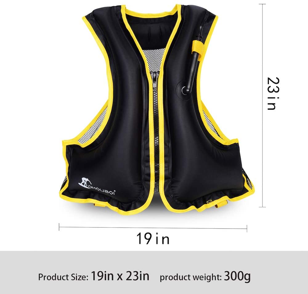 Adult Portable Inflatable Float Vest,Swim Best,Life Jackets, Life Vest,Safe - e4cents