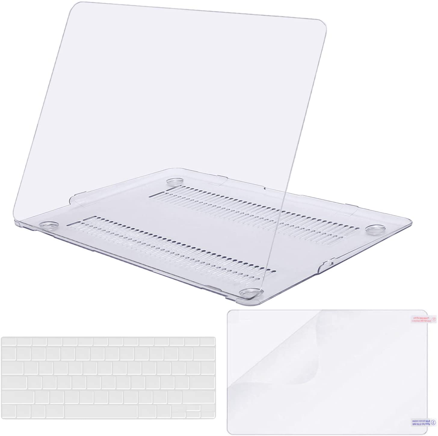 CLear white -  MacBook Air 13 inch Case 2009 - 2017 Release. Hard case only - e4cents
