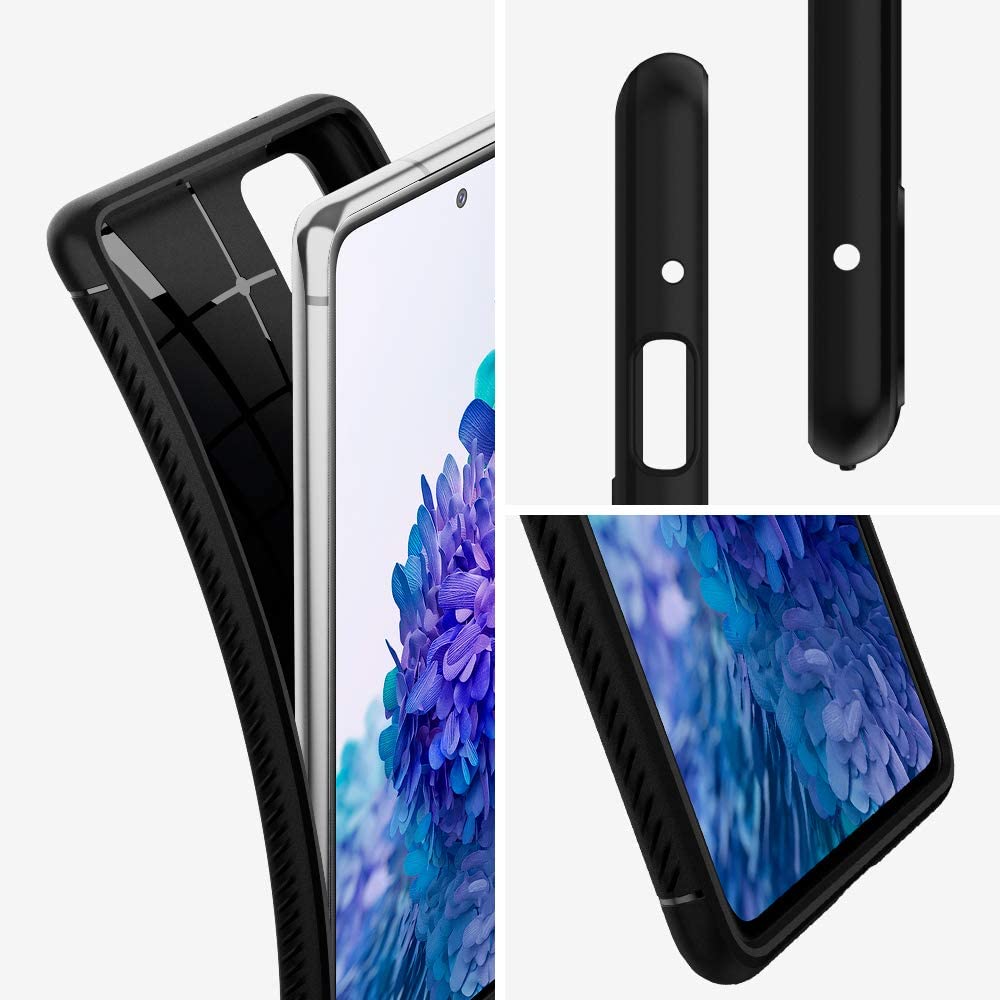 Spigen Rugged Armor Works with Samsung Galaxy S20+ Case (2020) - Matte Black - e4cents