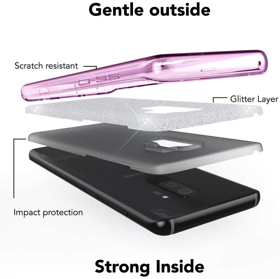 ESR Glitter Case Compatible with Samsung Galaxy S9 - Purple - e4cents