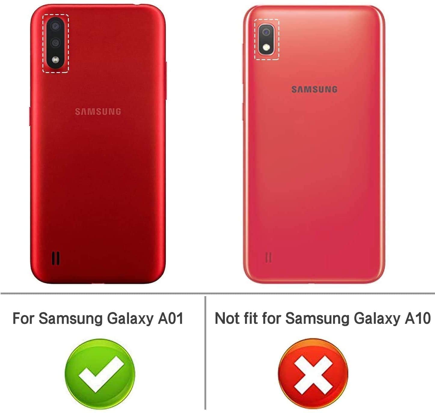 LeYi for Samsung Galaxy A01 Phone Case - Black - e4cents