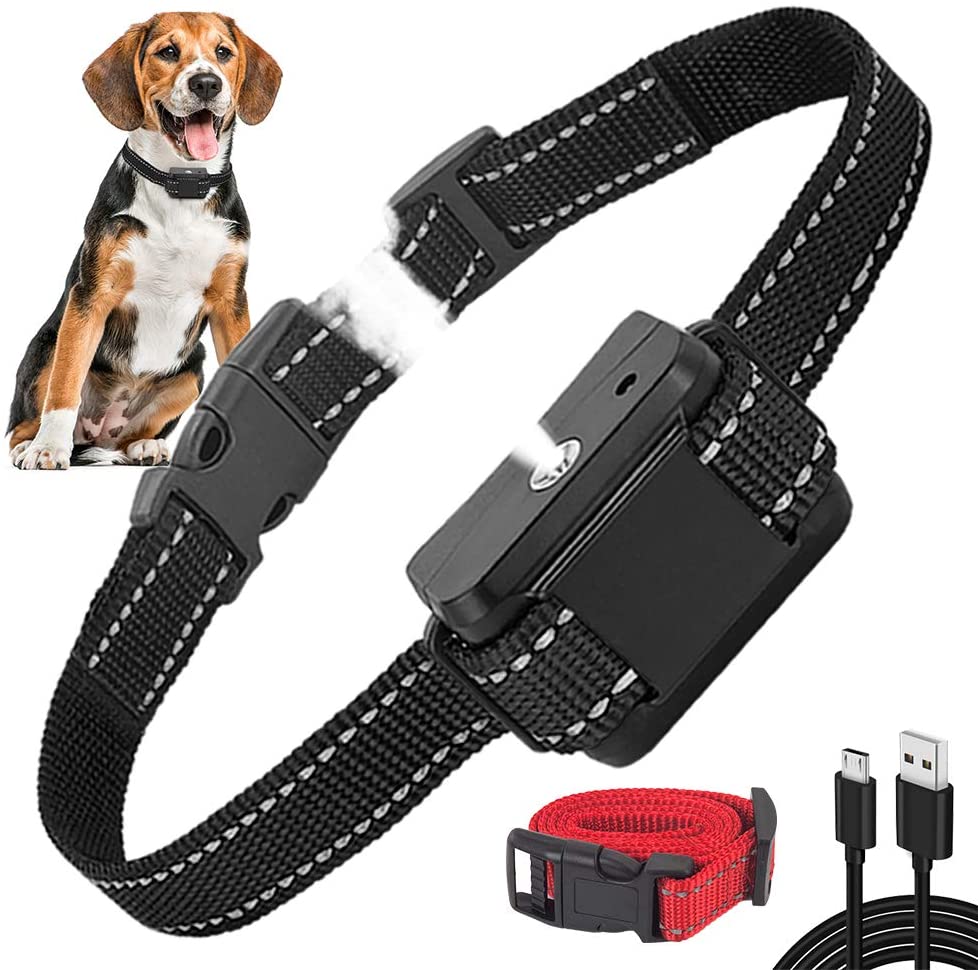 Dog Bark Collar, Citronella Spray Anti Bark Device Adjustable Sensitivity & Volume - e4cents