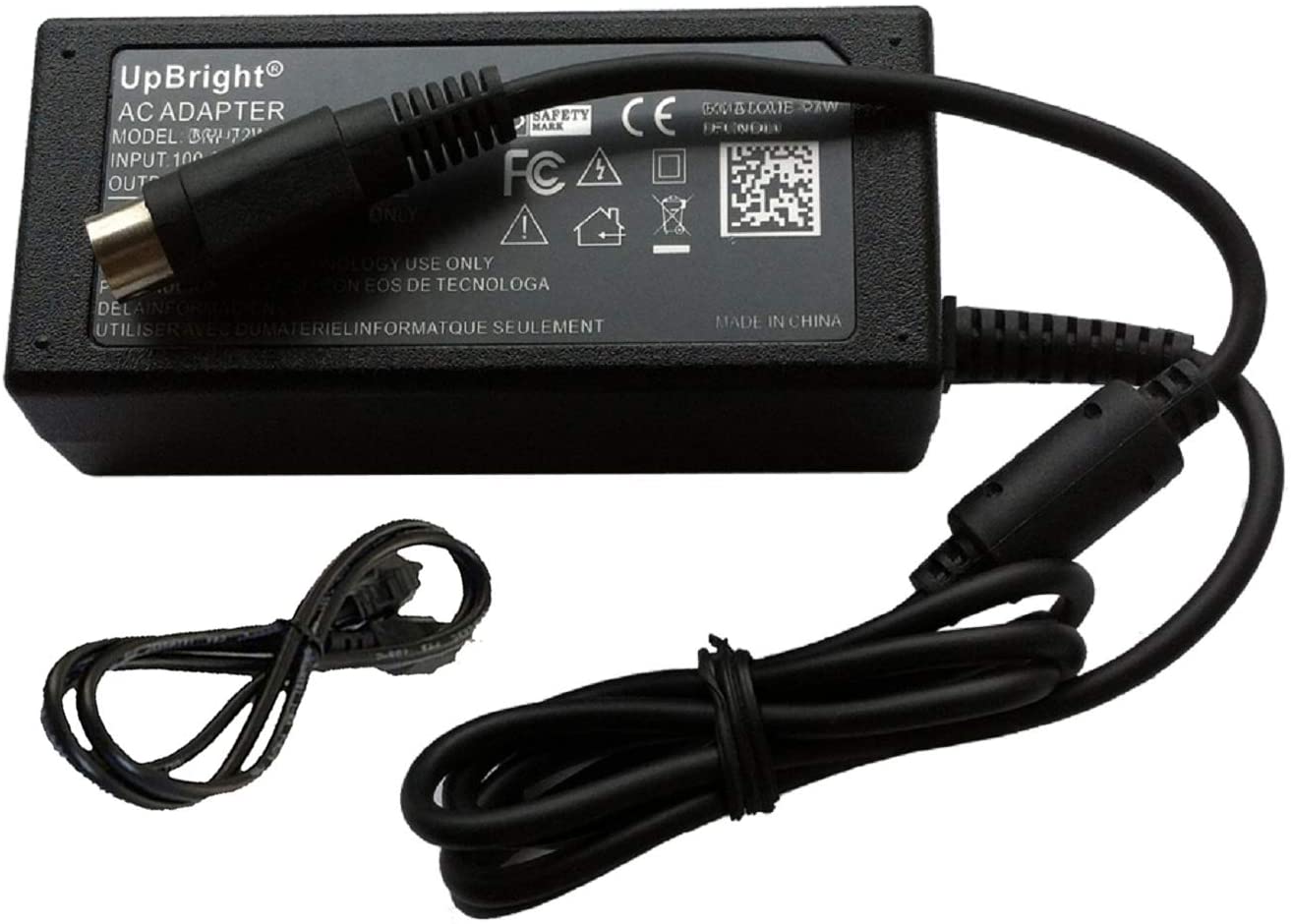 4-Pin 24V 2.5A  AC/DC power Adapter replacement  + vga cable  (LNC)