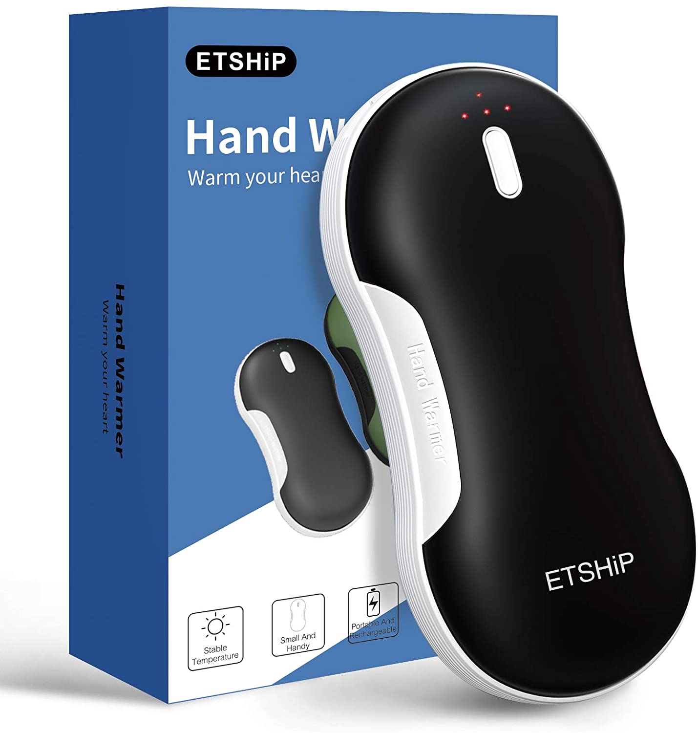 Hand Warmer, ETSHiP 9000mah Pocket Warmer Electric Hot Hand Heater. - e4cents