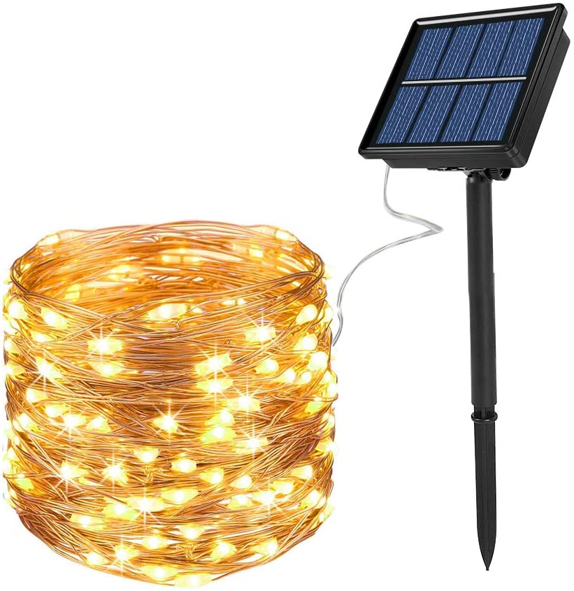 Solar String Lights, Ankway 200 LED for Indoor/ Patio Garden Christmas Decorative