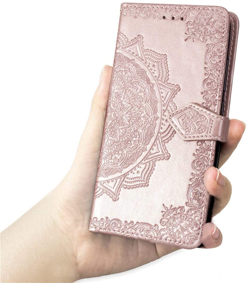 COTDINFORCA Samsung Galaxy A20 Wallet Case - Rose Gold - e4cents