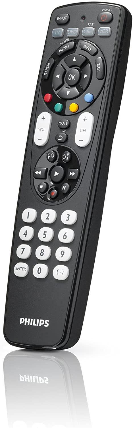 Philips SRP4004/Perfect Replacement Universal Remote Control (Black) - e4cents