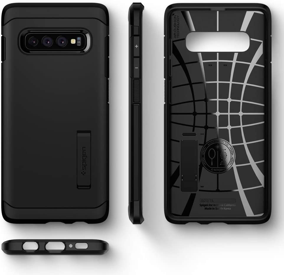 Spigen Tough Armor Works with Samsung Galaxy S10 Plus Case (2019) - Black - e4cents