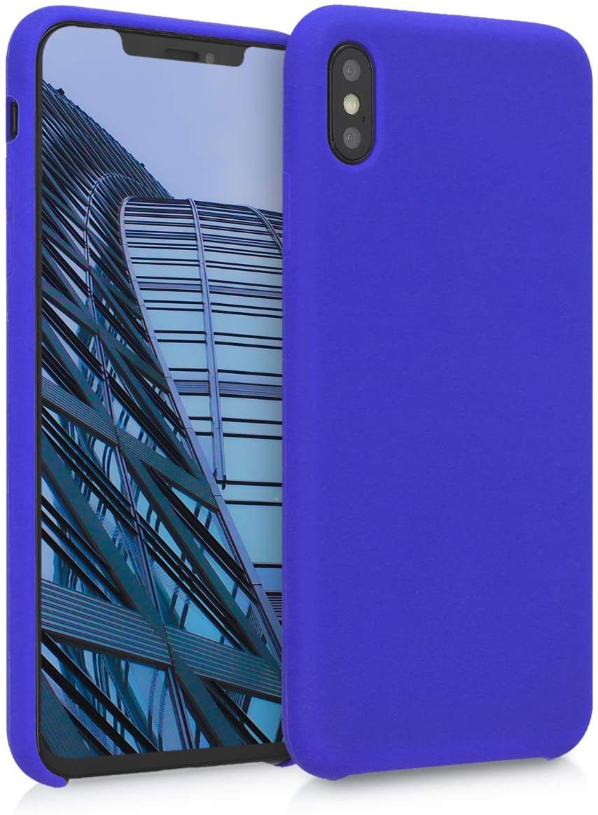 kwmobile TPU Silicone Case Compatible with Apple iPhone Xs Max - Royal Blue - e4cents