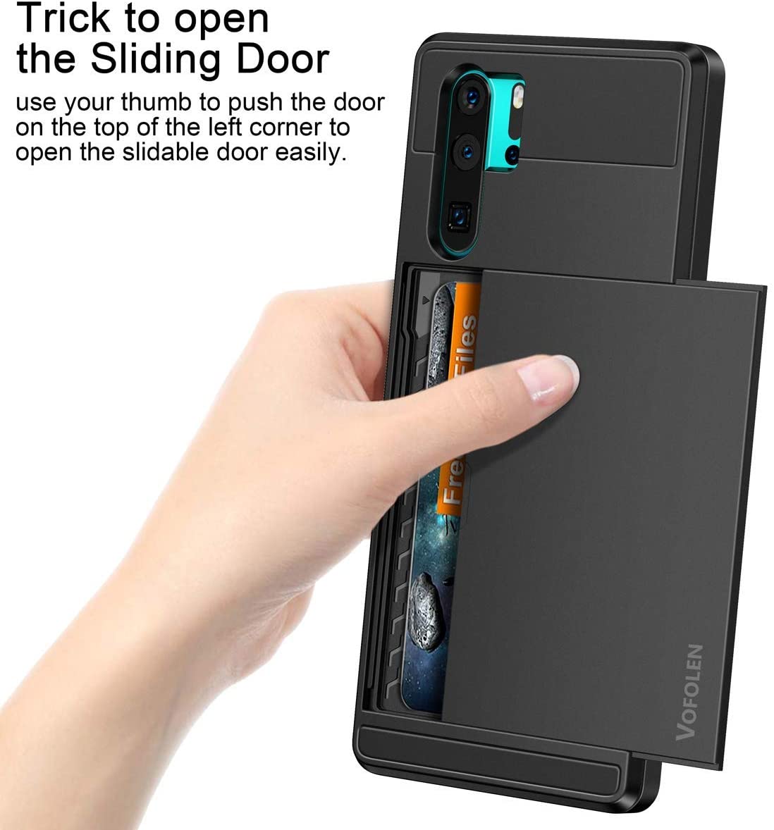 Vofolen Cover for Huawei P30 Pro Case Wallet Credit Card Holder ID Slot Hidden Pocket - e4cents