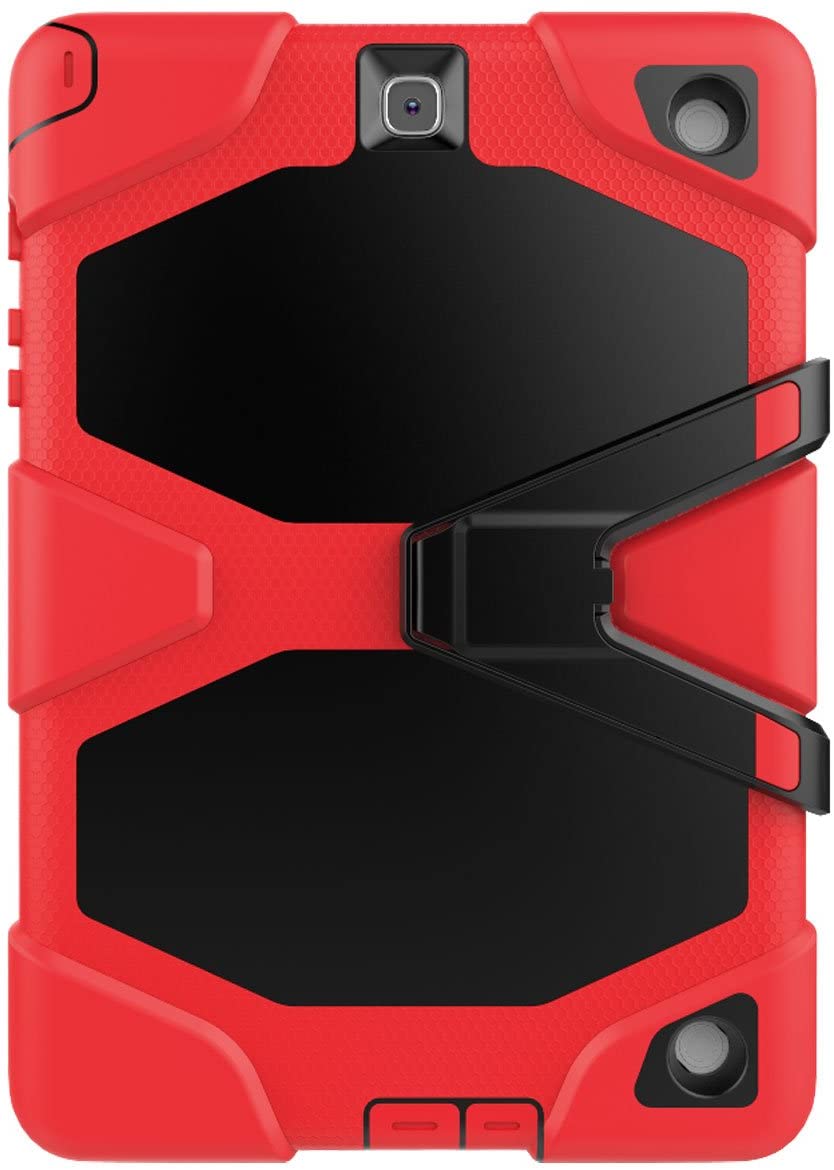 Samsung Galaxy Tab A 8.0 Case, SM-T350 Case Samsung Galaxy Tab A 8.0"/8-inch (SM-T350) Heavy Duty Armor Rugged Protective Cover Case Red. - e4cents