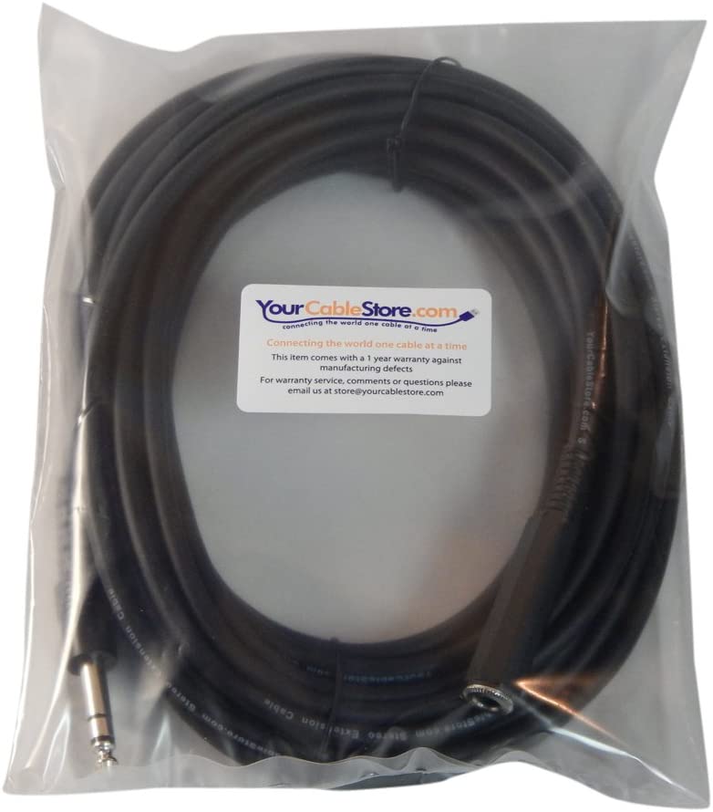 Your Cable Store 25 Foot 1/4 Inch Stereo Headphone Extension Cable - e4cents
