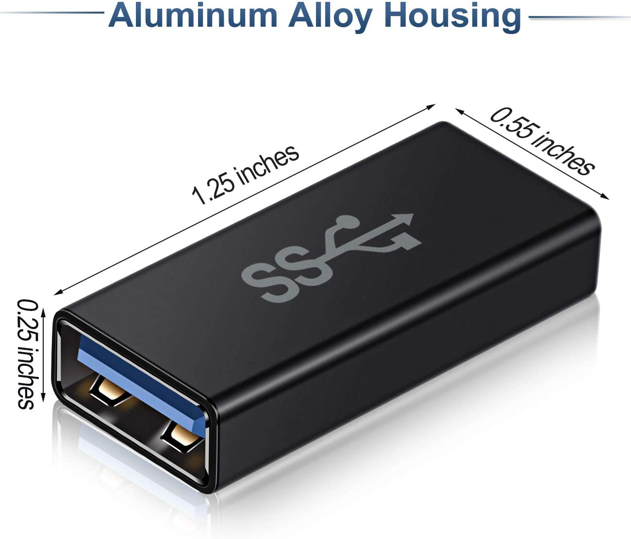 Basesailor USB Female to Female Adapter (3 Pack). - e4cents